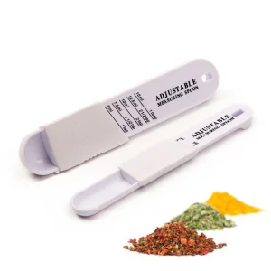Adjustable Plastic 2-Pcs Measuring Spoon Set Measuring Tool Spoon