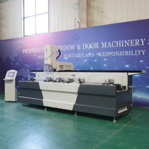 Shiner Intelligent Aluminum UPVC Double Spindle Single Spindle CNC Water Slot Lock Hole Hardware Holes Milling Drilling Machine