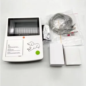 Máquina de electrocardiografía ECG portátil digital completa para animales al por mayor