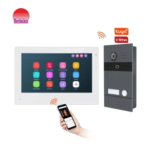 OEM 2 Wire Bus IP System Video Intercom for Villa with RFID Unlock