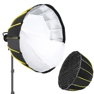 90cm Parabolic Softbox Professional Quick Set-up Deep Softbox With Grid And Bowen Mount For Studio Led Light
