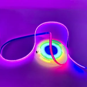 Fita de LED COB RGB inteligente Rgbic 576LEDs