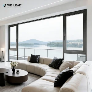 Thermal Break Aluminum Windows Profiles Double Glazed Custom