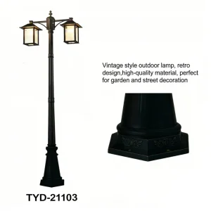 Antique Bronze Finish Decorative Vintage Courtyard Outdoor Lamp