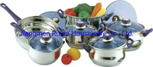 Hot Sale Low Price Stainless Steel Kitchenware Cookware Set with Dishwasher Safe