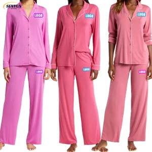 Wholesale Womens Pajamas Set Custom Logo