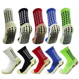 Sports Custom Logo Nylon Spandex Grip Black Organic Cotton Compression MID-Tube Non-Slip Knitting Wholesale Gym Soccer Football Men Yoga Women Stocking Socks