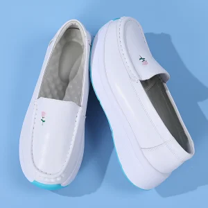 Women Hospital Nurse Shoe Platform Medical Loafers Non-Slip Soft Footwear