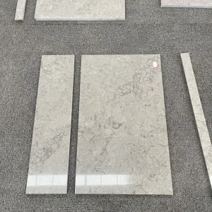 Grey Artificial Solid Surface Quartz Stone Kitchen Countertop Bathroom Top Engineered Stone