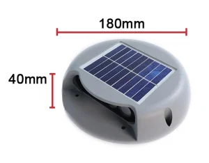 Solar Powered Marine Navigation Light 2W/4W LED Deck Lighting Waterproof Aluminum Plastic for Boat Yacht Outdoor