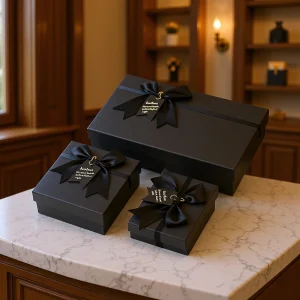Black Bow Gift Box