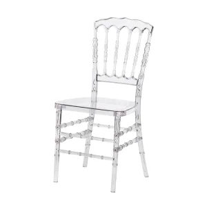 Hot Sale Outdoor Modern Plastic Transparent Napoleon Chiavari Latest Wedding Chair