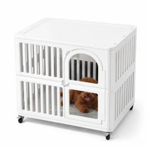 Modern Stackable Large Plastic Dog Cage