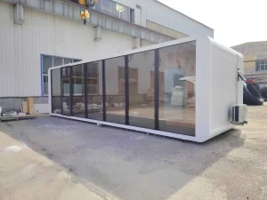Transformative Body Horror Capsule Home with Modular Living Solutions