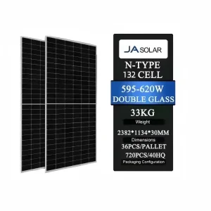 Top Rated Ja Solar Bifacial Panel 132 Cells Perc N-Type 605-630W PV Module Jam66D45 Lb 610W 620W 630W Wholesale Fast Shipping in Stock