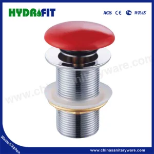 Factory Bathroom Kitchen Brass Zinc Stainless Steel Wash Basin Pop-up Click Clack Rotating Plug 1 1/4" 1 1/2" Chrome Brushed Overflow Drain Waste (BW1062)