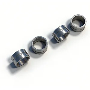 Bushing de doble hombro galvanizado en zinc de acero al carbono IATF16949 componente de suspensión de vehículo certificado