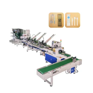 Chopstick Packing Machine Automatic Horizontal Small Flow High Speed Pillow Automatic Cutlery Knife Spoon Fork Sealing Machines