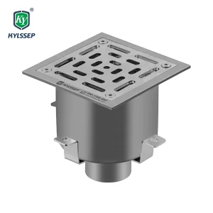 Kylssep High Flow Rate #304 Stainless Solid Sanitary Channel Drain System for Meat Proccessing Industry