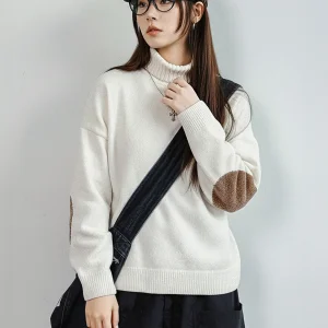 Womens Chenille Oversized Turtleneck Sweater