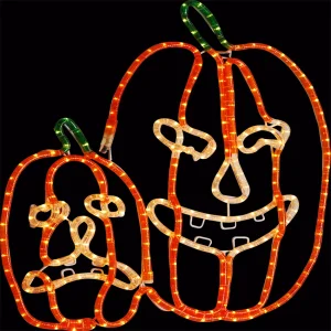 New Design LED Halloween Silhouette Decoration Pumpkin/Bat/Ghost Motif Light