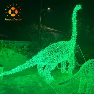 2023 New Commercial Motif Light Holiday Dinosaurs Festival Lantern Decoration Artificial Animals Christmas Waterproof