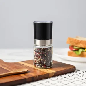 ODM Bulk Portable Pepper Grinder with Glass Jar