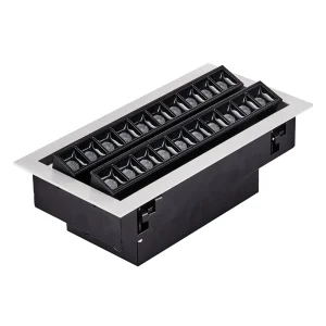 40W Recessed Led Linear Down Light Adjustable Architectural Lighting High Power Led Grille Down Light