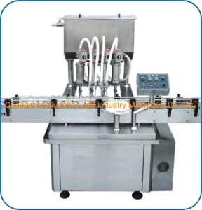 8 Linear Overflow Liquid Filling Machine for Detergent Oil Fluid