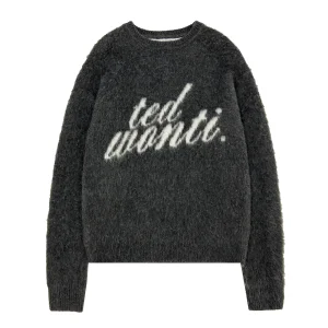 Mohair Knit Sweater Men