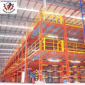 Mezzanine Floor Racking System Designed To Maximize Vertical Storage Space With Strong Structure And Flexible Warehouse Layout