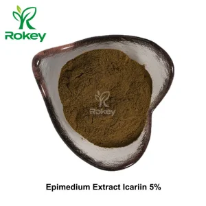 Pó de Suporte Natural de Potência Premium Icariin 5%; Extrato de Epimedium