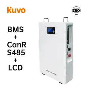 Wall-Mounted 5.12kwh LiFePO4 Battery System with Smart BMS, LCD Display, RS485 Communication and Full Safety Protection