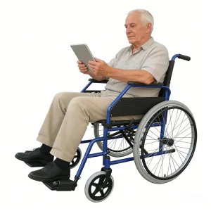 Ergonomic Paraplegic Wheelchair with Detachable Footrests for Comfort