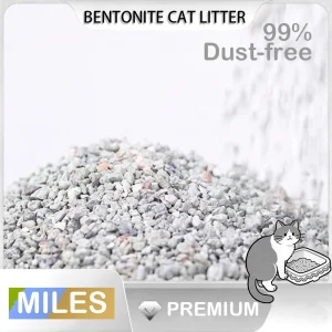 Arena para gatos de bentonita ecológica biodegradable para uso en el hogar