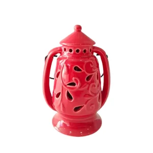 Discount Red Cut - Out Vine - Patterned Dolomite Lantern - Shaped Candle Holder Manufacturer, Exporters