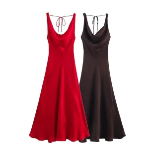 Elegant Women’ S Slip Dress for Casual and Evening Wear