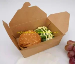 Container de Embalagem de Alimentos em Papel Kraft para Levar 32oz