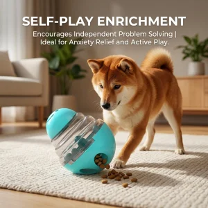 HHpet Interactive Durable ABS Dog Treat Dispenser Ball Chew Toy Teeth Cleaning Self Feeder Puzzle IQ Training