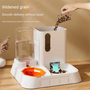 Cat Food Water Dispenser Set