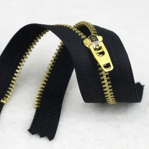 Brass Jeans Zipper