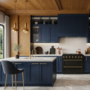 Marble Kitchen Shaker Cabinet