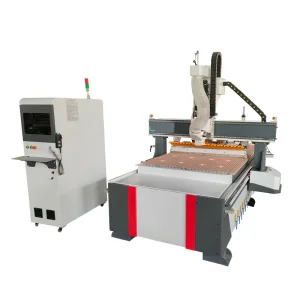 Atc 3D CNC Woodworking Wood Carving Router 1325 1530 2030 with Linear Type Auto Tool Changer 4 Axis Optional Double Head Four Head Optional