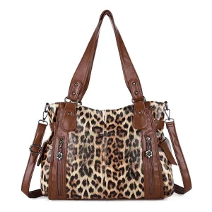 China PU Leather Handbag Large Casual Hobo Bag