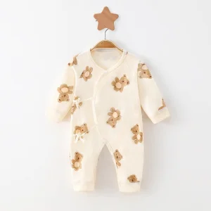 Factory Selling Newborn 0-6 Month Cotton Baby Clothes for Autumn and Winter Clothes Jumpsuit