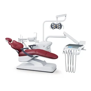 Hybrid Drive Dental Unit with Electromechanical Tilt and Hydraulic Base