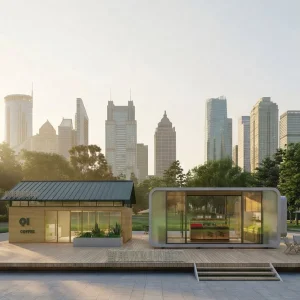 Diseño de casa contenedor moderna de lujo