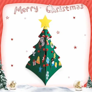 DIY Felt Christmas Tree Xmas Decorations Wall Hanging Ornaments Kids Gifts Party Supplies Christmas Decorations Outdoor