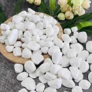 Garden Landscape Stone Natural Snow White Quartz Pebbles
