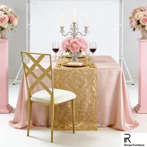 Luxury Design Wedding Event Chairs Hot Selling Iron Painting Chairs With Cushion For Dining Used